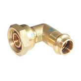 Copper Press Female Elbow Swivel